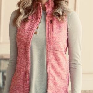 Simply Southern Heathered Pink Vest